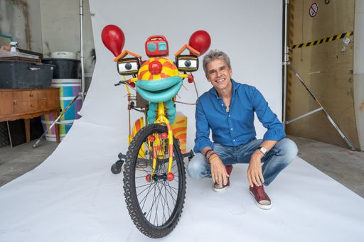  vlnr. Tom Turbo und Thomas Brezina