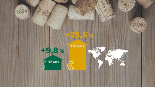 Im Vergleich zum ersten Halbjahr 2020 stieg der
Absatz im Export um 9,8 %, der Umsatz sogar um 25,5 %.