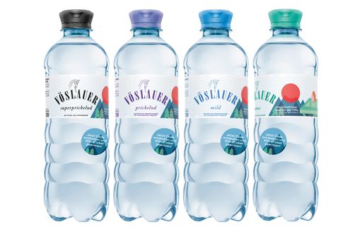 0,5 Liter 100 % rePET Flaschen mit
KlimaTicket-Sticker