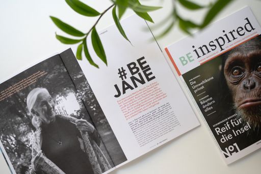  Ausgabe Nr1 des Magazin "BE INSPIRED" des Jane
Goodall Institute Austria