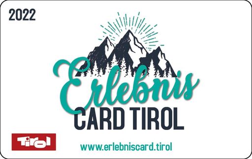 Vorschau Bild von Die neue ErlebnisCard Tirol ist das gesamte Jahr
2022 gültig und funktioniert nach dem 1+1-gratis-Prinzip: Für einen
bezahlten Eintritt gibt es einen weiteren Eintritt kostenlos dazu.