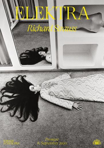 Vorschau Bild von Grafik: Fons Hickmann, Olivier Bucher unter
Verwendung einer Fotografie von David Christian Skrein Atelier: Fons
Hickmann M23 Wiener Staatsoper. Elektra. Serie von 3 Plakaten.
Drucktechnik: Digitaldruck Deutschland