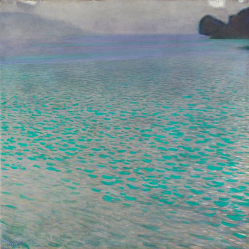 Vorschau Bild von Gustav Klimt (1862-1918), Am Attersee, 1900, Öl auf
Leinwand, 80,2 x 80,2 cm, Leopold Museum, Wien, Inv. LM 4148