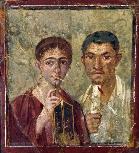 Wandmalerei mit Porträt des Bäckers Terentius Neo und seiner Frau
Aus Pompeji, Haus des Terentius Neo, Wandmalerei, 1.Jh. n. Chr.,
Inv. Nr. 9058, Neapel, Archäologisches Nationalmuseum / Weiterer
Text über ots und www.presseportal.ch/de/nr/100052598 / Die
Verwendung dieses Bildes ist für redaktionelle Zwecke honorarfrei.
Veröffentlichung bitte unter Quellenangabe: "obs/Liechtensteinisches
Landesmuseum/Neapel MAN"