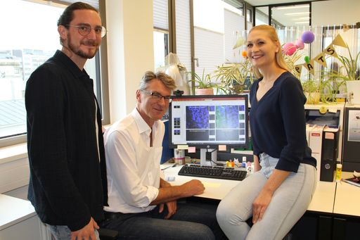 Vorschau Bild von Die Salzburger Forschergruppe Michael Unger, Prof.
Ludwig Aigner und Katharina Strempfl