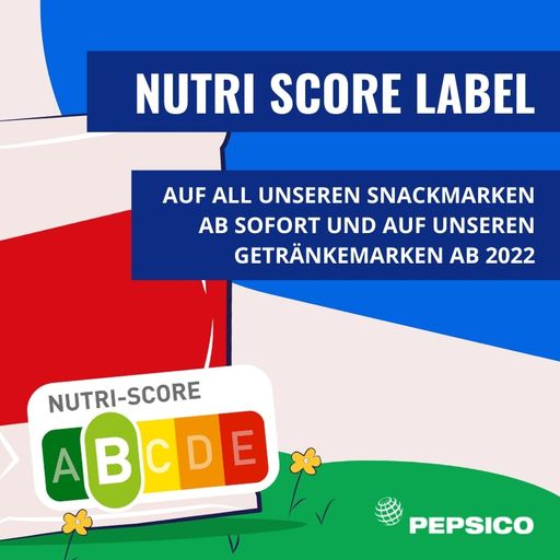  "Es geht darum, Wahlmöglichkeiten zu schaffen. Verbraucher*innen,
die auf der Suche nach einfach zu verstehenden Informationen sind,
erhalten diese durch den Nutri-Score und treffen positive
Entscheidungen. Deutschland trifft positive Entscheidungen, indem es
als eines der ersten EU-Länder den Nutri-Score einführt, der
hoffentlich zum einheitlichen Kennzeichnungssystem für Europa wird.
Und PepsiCo trifft positive Entscheidungen, indem wir unser
Geschäftsmodell so transformieren, dass wir einen nachhaltigeren
Einfluss auf unsere Verbraucher*innen und unseren Planeten haben.",
sagt Silviu Popovici, CEO von PepsiCo Europe. / PepsiCo Deutschland
führt Nutri-Score ein: Ab sofort auf Snacks, ab 2022 für alle
Getränkemarken des PepsiCo-Konzerns / Weiterer Text über ots und
www.presseportal.de/nr/58045 / Die Verwendung dieses Bildes ist für
redaktionelle Zwecke unter Beachtung ggf. genannter
Nutzungsbedingungen honorarfrei. Veröffentlichung bitte mit
Bildrechte-Hinweis.