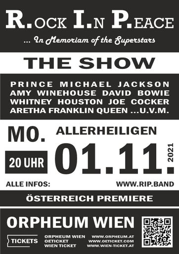 Vorschau Bild von Plakat R.ock I.n Peace - Premiere 1.11.21 Orpheum Wien