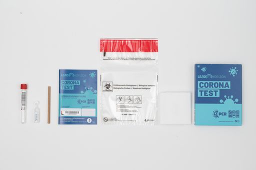 Vorschau Bild von Mittels einer Rachenspülflüssigkeit und unter
Anleitung durch eine WebApp ermittelt das Selbst-Test-Set von LEAD
Horizon den Covid-19-Status