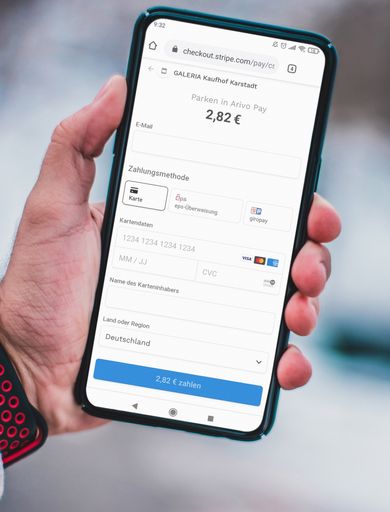 Vorschau Bild von Arivo Pay - Bezahlen der Parkgebühren per
Smartphone