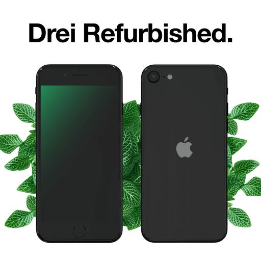 Fast neue Premium-Smartphones mit 24 Monaten
Garantie. Ressourcen- und umweltschonend, mit 100 % Originalteilen
erneuert. In Partnerschaft mit Renewd. Mehr auf
www.drei.at/refurbished