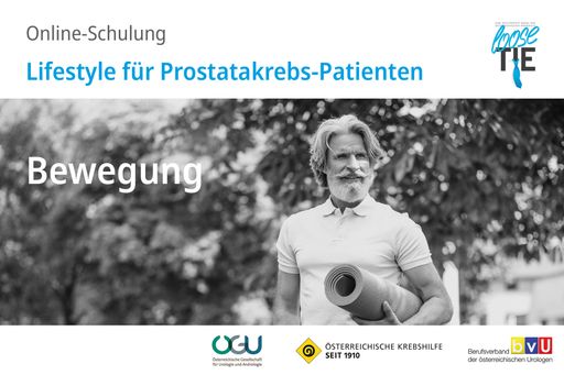  Der neue Krebshilfe-Webcast für
Prostatakrebs-Patienten zum Thema Bewegung