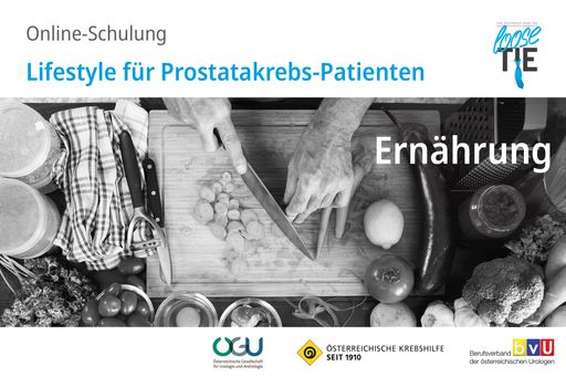 Vorschau Bild von Der neue Krebshilfe-Webcast für
Prostatakrebs-Patienten zum Thema Ernährung