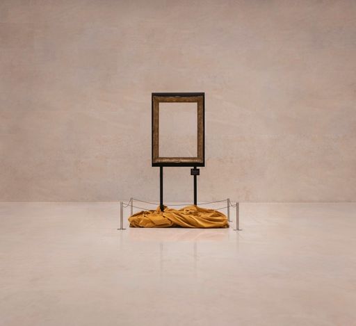 Vorschau Bild von Das "wertvollste Werk der Welt" im Oberen Atrium
des Leopold Museum: Unsere Luft, eingefasst von einem Bilderrahmen.
Eine Aktion im Zeichen des Klimaschutzes.