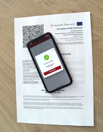 Die Green Check App läuft auf Smartphones und auch
Scannern