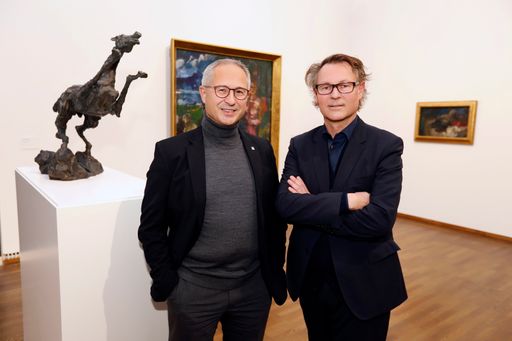  Alfred Stern, OMV Vorstandsvorsitzender sowie
Generaldirektor und Hans-Peter Wipplinger, Direktor Leopold Museum