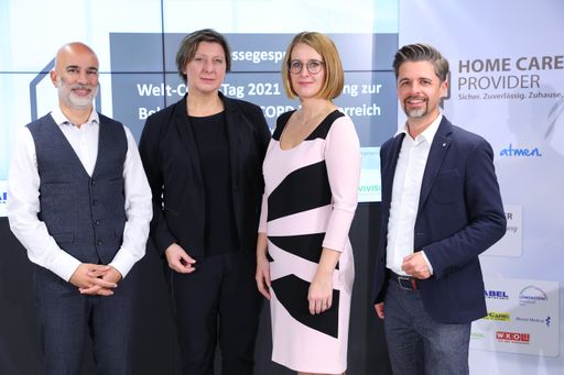 https://www.apa-fotoservice.at/galerie/27259 Im Bild v.l.n.r.:
Prim. Priv.-Doz. Dr. Arschang VALIPOUR (Leiter des
Karl-Landsteiner-Instituts für Lungenforschung und Pneumologische
Onkologie, Klinik Floridsdorf), Gundula KOBLMILLER, MSc. (Mitglied
des Vorstandes der Österreichischen Lungenunion), Mag.a Romana
FORSTER-GARTLEHNER (Senior Researcher, SPECTRA Marktforschung Linz),
Alexander Schauflinger (Geschäftsführer FINE FACTS Health
Communication GmbH)