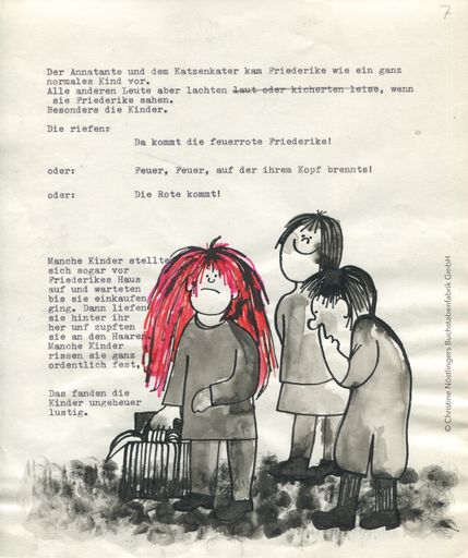 Christine Nöstlinger im Karikaturmuseum Krems