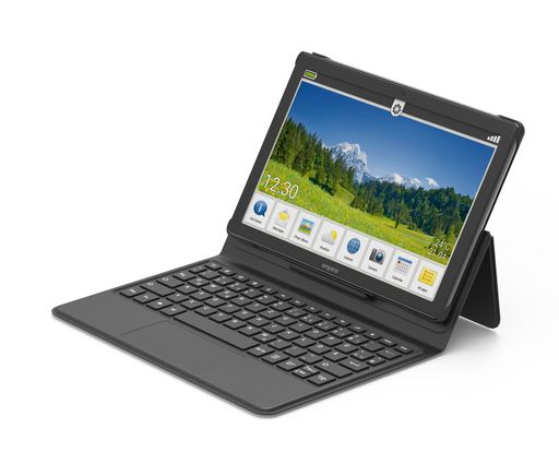Vorschau Bild von Das einfach zu bedienende emporiaTABLET mit
Tastatur.