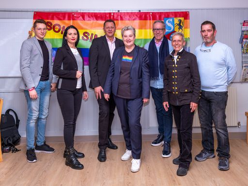  v.l.n.r.: Juraj Veres, Ramona Miletic, Thomas
Steinhart, Ortrun Gauper, Rudolf Kaske, Karin Erhart, Berthold Heber