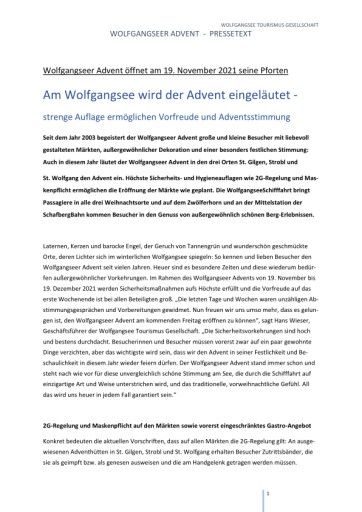 Vorschau Bild von Presseaussendung