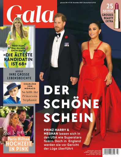 Cover GALA 47/2021 (EVT: 18. November 2021) / Weiterer Text über
ots und www.presseportal.de/nr/6106 / Die Verwendung dieses Bildes
ist für redaktionelle Zwecke unter Beachtung ggf. genannter
Nutzungsbedingungen honorarfrei. Veröffentlichung bitte mit
Bildrechte-Hinweis.