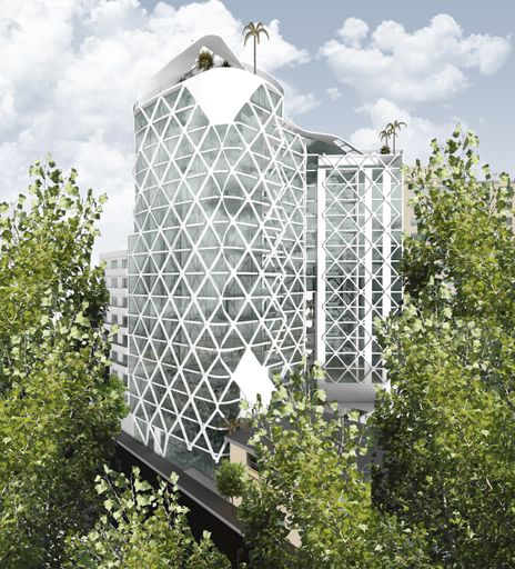  Ausstellung in Miami: Baar-Baarenfels Architects
präsentieren Hochhaus für Dakar