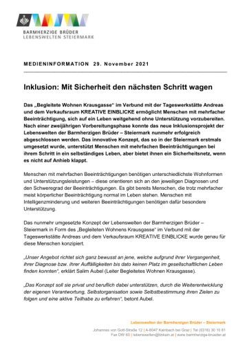 Vorschau Bild von Pressetext mit näheren Infos + Link zu Bilddaten