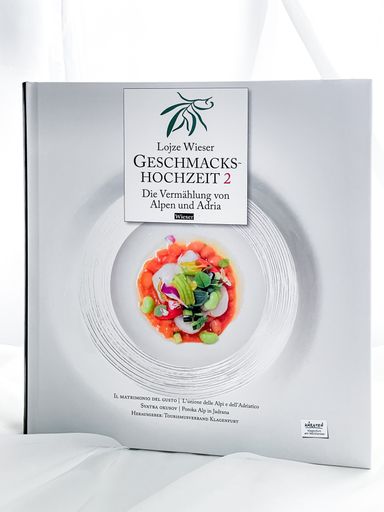 Cover des Buches "Geschmackshochzeit 2",
Wieser-Verlag, Hrsg. Tourismusverband Klagenfurt am Wörthersee
