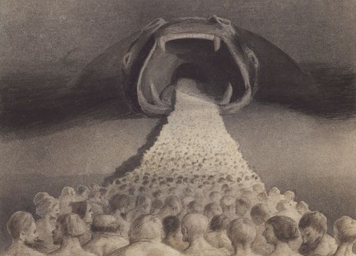 Vorschau Bild von Alfred Kubin, „Ins Unbekannte“, 1900/01. Tusche,
Feder, Aquarell, Spritztechnik auf Katasterpapier, 30,9 x 39 cm.
Leopold Museum, Wien, Foto: Leopold Museum, Wien/Manfred Thumberger.
© Eberhard Spangenberg, München/Bildrecht, Wien 2021