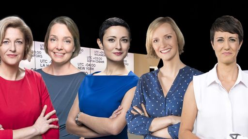 Das deutsche Moderationsteam des ARTE Journals (v. l. n. r.
Annette Gerlach, Anja Waltereit, Nazan Gökdemir, Carolyn Höfchen,
Rebecca Donauer) / Weiterer Text über ots und
www.presseportal.de/nr/9021 / Die Verwendung dieses Bildes ist für
redaktionelle Zwecke unter Beachtung ggf. genannter
Nutzungsbedingungen honorarfrei. Veröffentlichung bitte mit
Bildrechte-Hinweis.