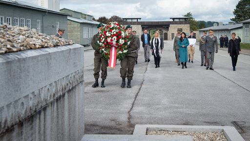 FBM Tanner Unterzeichnung der Absichtserklärung und
Kranzniederlegung im Mauthausen Memorial am 08 10 2020
