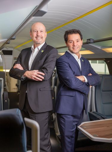 Neue Geschäftsführung der WESTbahn ab 1. März 2022:
DI Thomas Posch (links) und Mag. Florian Kazalek (rechts)