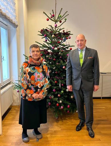 Präsidentin MMag. Dr. Madeleine Petrovic und Obmann Hans Matthias
Liebenwein