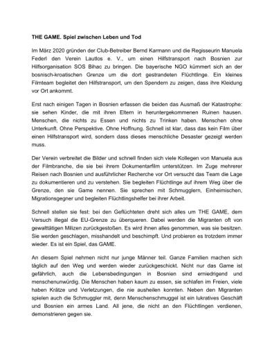 Vorschau Bild von Inhaltsangabe des Dokumentarfilms