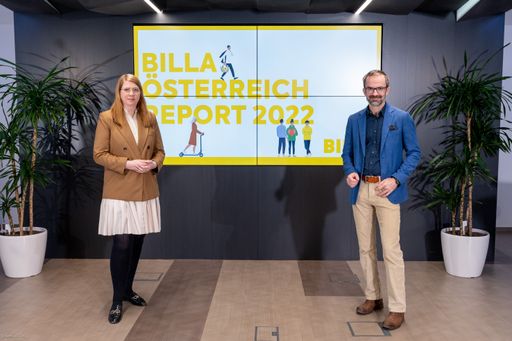 Vorschau Bild von Elke Wilgmann, Vorständin BILLA, Stefan Schiel,
Director marketmind