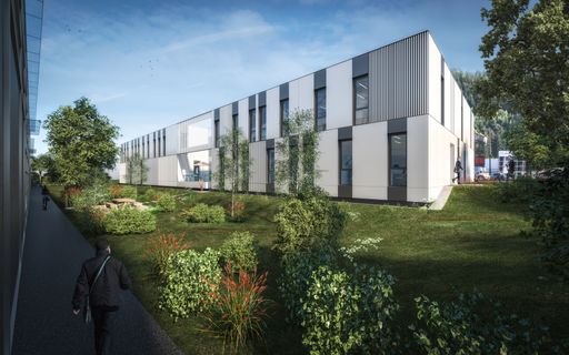 Rendering des zukünftigen Materials Innovation Hub
im Impulszentrum Niklasdorf