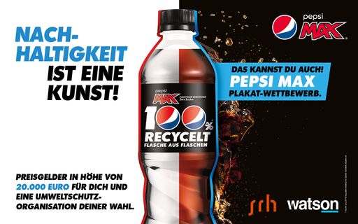  PepsiCo ist überzeugt: Es gibt mehr als eine Lösung
auf dem Weg zu nachhaltigeren Verpackungen. Mit der Marke Pepsi MAX
ruft PepsiCo deshalb einen Wettbewerb zur kreativen
Auseinandersetzung mit dem Thema ins Leben.