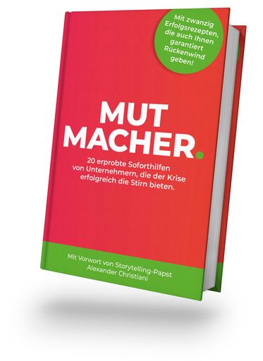 Vorschau Bild von Oliver Kleboth, Mitverfasser des Buches
"Mutmacher": "Unsere Absicht ist - mehr Mut, mehr Kraft und Ideen
von Unternehmern für Unternehmer. Und nein, der Leser muss natürlich
keine Firma leiten, wir möchten Menschen erreichen, die aktiv sind
und etwas unternehmen. Für diese Menschen enthält das Buch
inspirierende Impulse für mehr Mut im Alltag und gleichzeitig ganz
praktische und konkrete Tipps zur Umsetzung.“