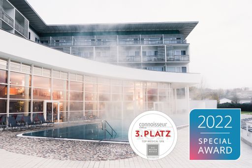  Das REDUCE Hotel Vital Bad Tatzmannsdorf darf sich
über zwei Auszeichnungen freuen.
