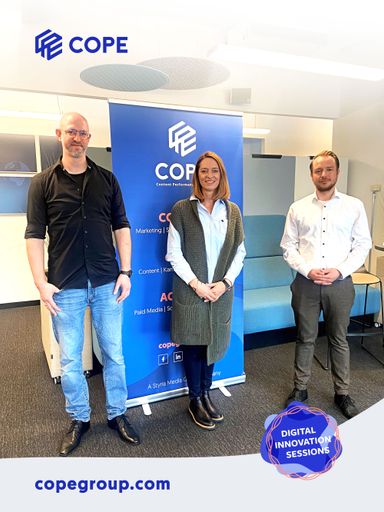 v.l.n.r.: Bernd Schuh (COPE), Xenia Daum (COPE), Christoph
Vierbauch (LIBRO & PAGRO DISKONT)