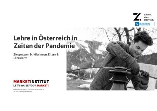 Vorschau Bild von Lehrlingsstudie 2022, von market Institut, im Auftrag von zukunft.lehre.österreich. und Industriellenvereinigung