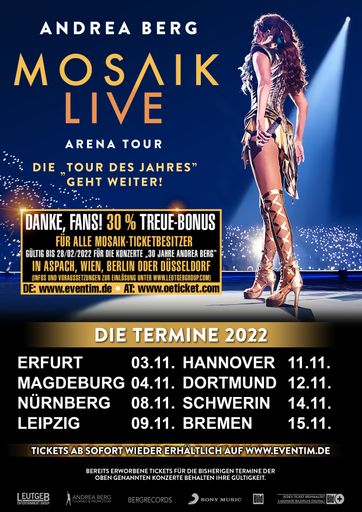  Neue Tourtermine für die Tour des Jahres -
Veranstaltungsbanner