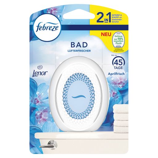  Packshot Febreze Bad Aprilfrisch / Neu von Febreze:
Badezimmer-Frische auf den ersten Klick - Febreze Bad ist der erste
Lufterfrischer, der schlechte Gerüche von textilen Oberflächen
entfernt/ Weiterer Text über ots und www.presseportal.de/nr/13483 /
Die Verwendung dieses Bildes ist für redaktionelle Zwecke unter
Beachtung ggf. genannter Nutzungsbedingungen honorarfrei.
Veröffentlichung bitte mit Bildrechte-Hinweis.