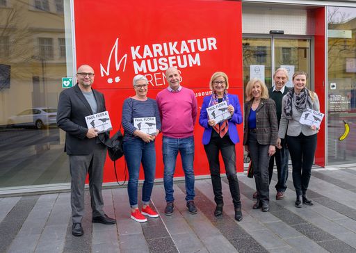 Paul Flora im Karikaturmuseum Krems