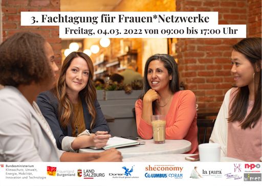  Die 3. Fachtagung für Frauen*Netzwerke steht unter
dem diesjährigen Motto „Voneinander lernen, gemeinsam gestalten“.