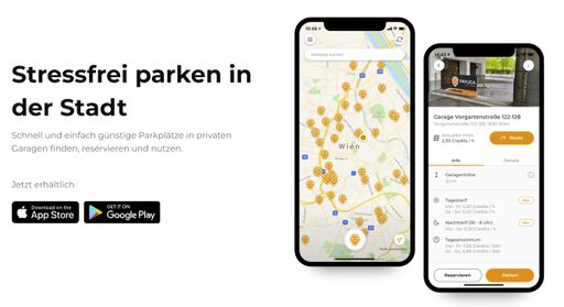 Vorschau Bild von Stressfreies Parken an über PAYUCA 70 Standorten in
Wien.