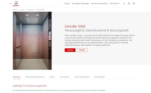 Vorschau Bild von Schindler - Pionier und Gestalter der Digitalisierung im
Aufzugsbau - hat eine neue digitale Visitenkarte.