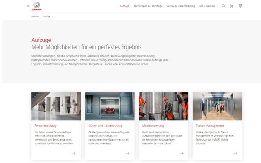 Vorschau Bild von Schindler - Pionier und Gestalter der Digitalisierung im
Aufzugsbau - hat eine neue digitale Visitenkarte.