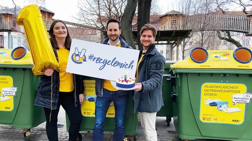 RecycleMich-Initiative feiert das einjährige
Jubiläum.