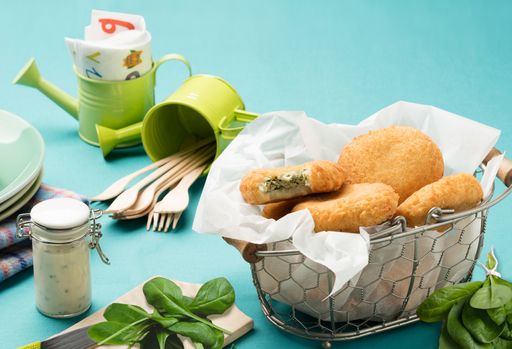 Die BIO-Kartoffel-Spinatlaibchen aus dem Sortiment von GOURMET
Kids.